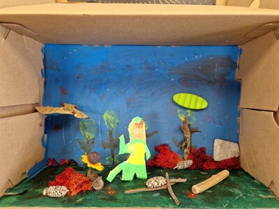 Foto des Albums: Buchvorstellung im Schuhkarton Klasse 4b