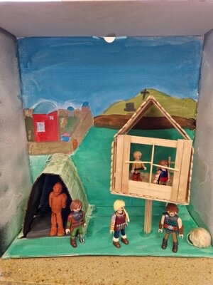Foto des Albums: Buchvorstellung im Schuhkarton Klasse 4b