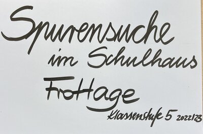 Foto des Albums: Frottage im Kunstunterricht Klasse 5