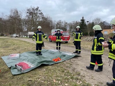 Foto des Albums: Grundausbildung Truppmann Teil I und Teil II für alle angehenden Feuerwehrfrauen und -männer im Amt Meyenburg 2023 (31. 03. 2023)