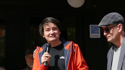 BM Dahm und Hajo Noppeney bei ihrer Ansprache 