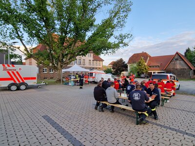 Foto des Albums: Gemeinsame Übung Feuerwehr, DLRG & JUH