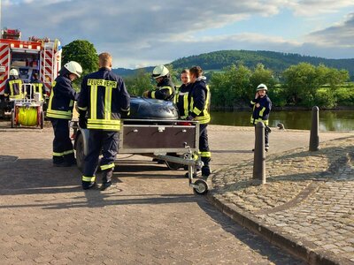 Foto des Albums: Gemeinsame Übung Feuerwehr, DLRG & JUH