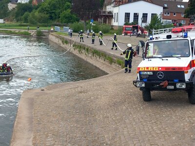 Foto des Albums: Gemeinsame Übung Feuerwehr, DLRG & JUH