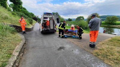 Foto des Albums: Gemeinsame Übung Feuerwehr, DLRG & JUH