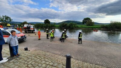 Foto des Albums: Gemeinsame Übung Feuerwehr, DLRG & JUH