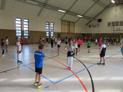 Erw&auml;rmung 1. und 2. Klassen 