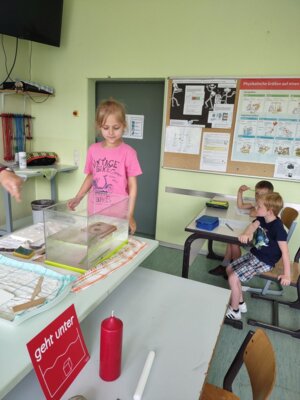 Foto des Albums: Forscherstunden in der FLEX A1-(Primarforscher)-Schwimmen und Sinken (06. 07. 2023)