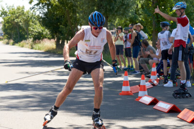2023-07-08 Landesmeisterschaft Rollerski 67 Geissler Rohland SWV Lauchhammer (c) Guenter Gruetzner  (Bild vergr&ouml;&szlig;ern)