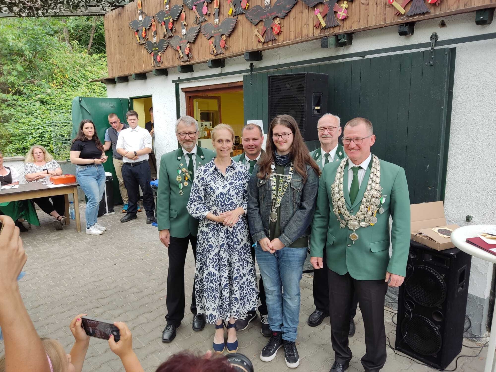 Bild: Jugendritter Carl Luis Schädel und ERster Ritter Eberhard Goldbach