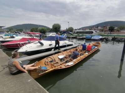 Vorschaubild: Ankunft Miltenberg, Boot für diesen Platz ca 1m zu lang