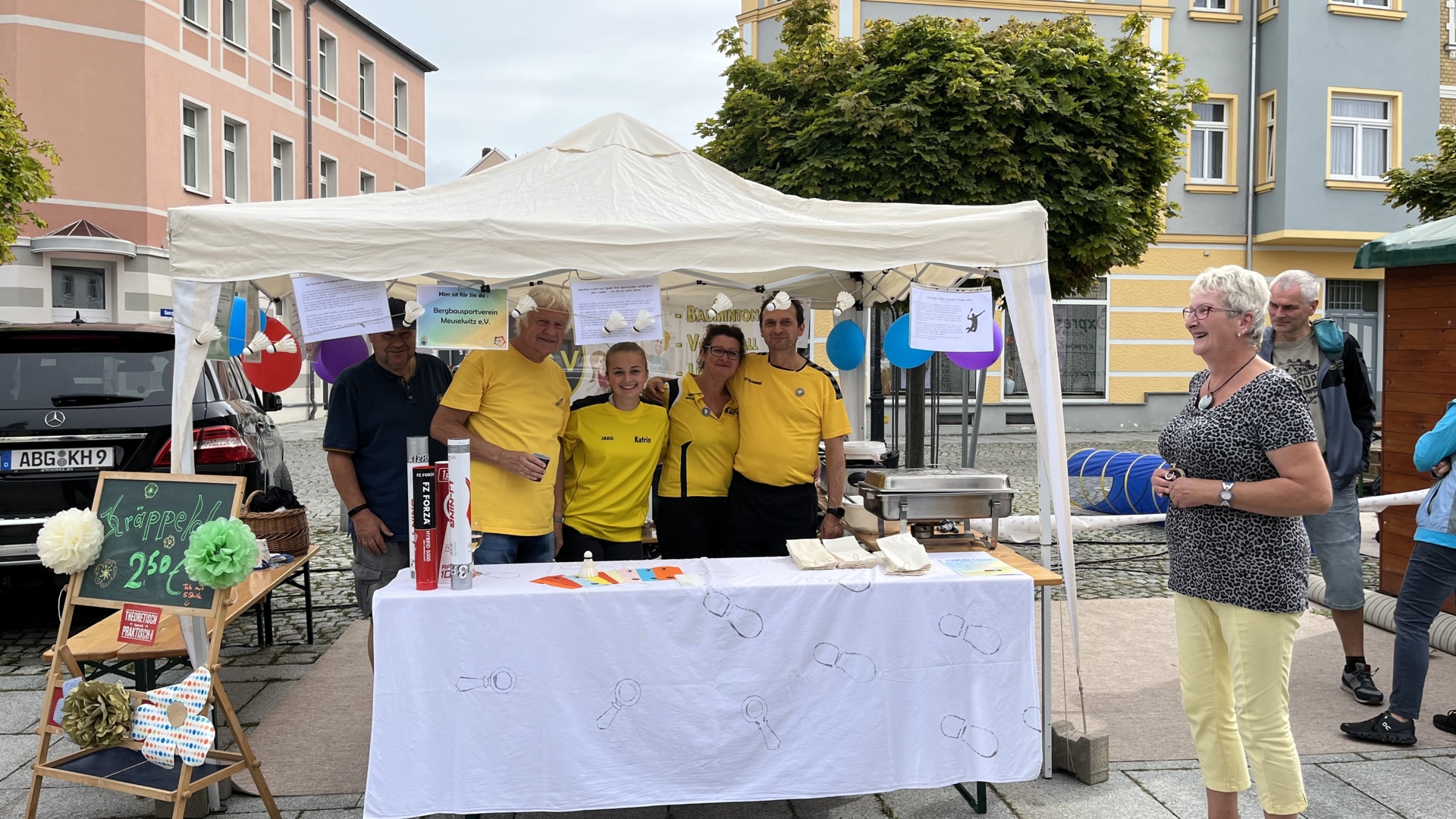 Bild: Am Stand des Meuselwitzer Bergbausportvereins