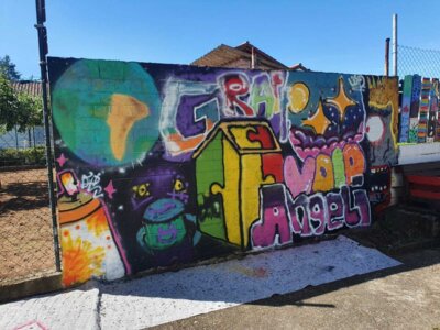 Fotoalbum Graffiti Workshop mit Graffiti Künstler Carl Kenz
