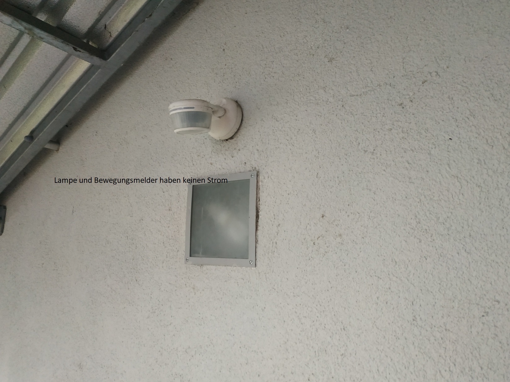 Bild: Lampe und Bewegungsmelder