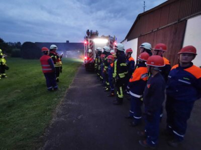 Foto des Albums: Abschlussübung mit der Jugendfeuerwehr