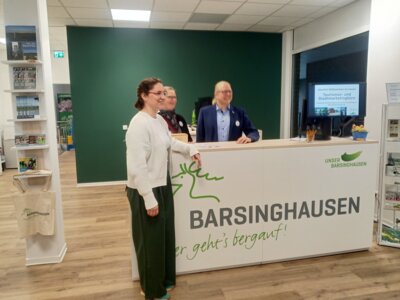 Tourismusbeauftragte Natalie Lenard und Timo Muchow (Wirtschaftsf&ouml;rderer)  (Bild vergr&ouml;&szlig;ern)