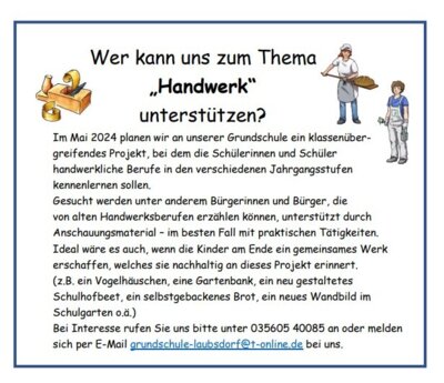 Foto des Albums: Projekt Handwerk