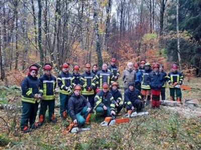Foto des Albums: Feuerwehren üben sägen (20. 11. 2023)