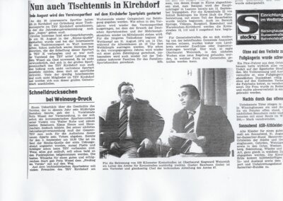 Foto des Albums: Tischtennis Berichte 1970er (01. 01. 1970)