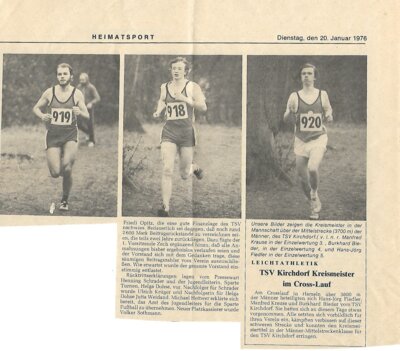 Foto des Albums: Leichtathletik Berichte  1970er Jahre (01. 01. 1970)