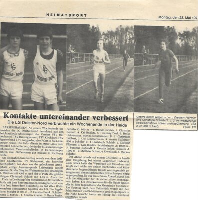 Foto des Albums: Leichtathletik Berichte  1970er Jahre (01. 01. 1970)