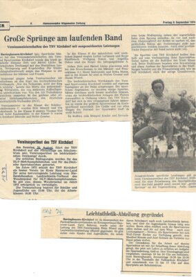 Foto des Albums: Leichtathletik Berichte  1970er Jahre (01. 01. 1970)