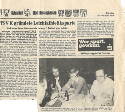 Foto des Albums: Leichtathletik Berichte  1970er Jahre (01. 01. 1970)