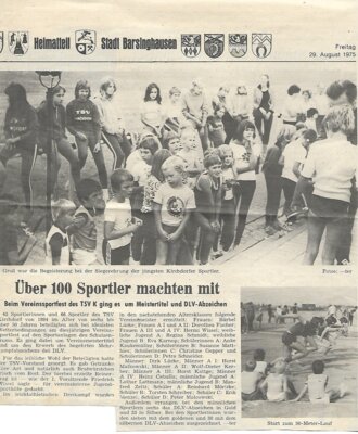 Foto des Albums: Leichtathletik Berichte  1970er Jahre (01. 01. 1970)