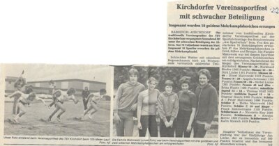 Foto des Albums: Leichtathletik Berichte 1980er Jahre (01. 01. 1980)