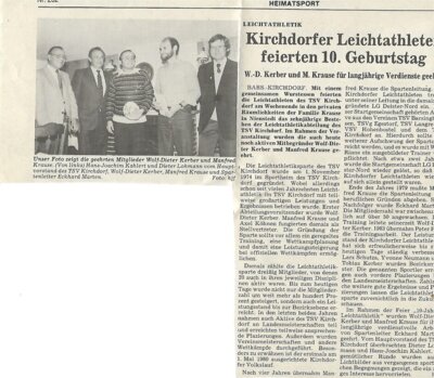 Foto des Albums: Leichtathletik Berichte 1980er Jahre (01. 01. 1980)