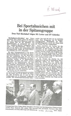 Foto des Albums: Sportabzeichen Berichte 1970er (01. 01. 1970)