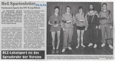 Foto des Albums: Tischtennis Berichte 1990er (01. 01. 1990)