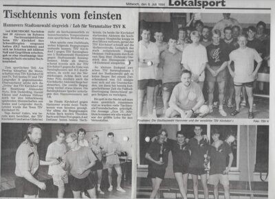 Foto des Albums: Tischtennis Berichte 1990er (01. 01. 1990)