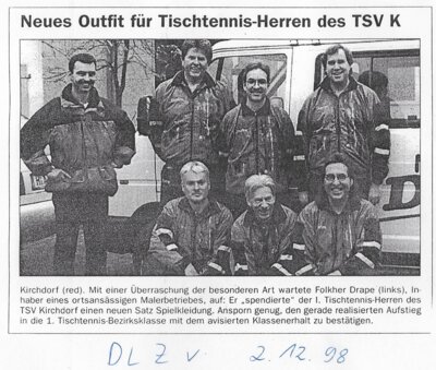 Foto des Albums: Tischtennis Berichte 1990er (01. 01. 1990)