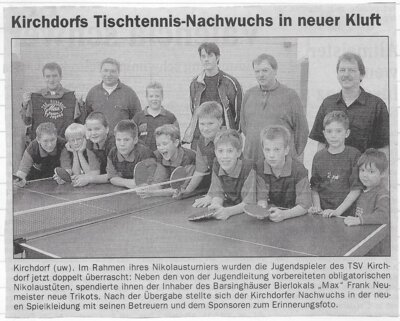 Foto des Albums: Tischtennis Berichte 2000er (01. 01. 2000)