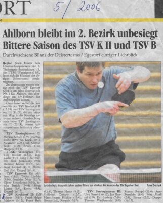 Foto des Albums: Tischtennis Berichte 2000er (01. 01. 2000)