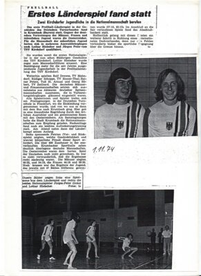 Foto des Albums: Prellball Berichte 1970er (01. 01. 1970)