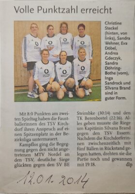 Foto des Albums: Faustball Berichte Frauen (06. 12. 2023)