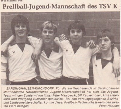 Foto des Albums: Prellball Berichte 1980er (01. 01. 1980)