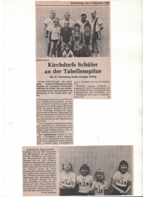 Foto des Albums: Prellball Berichte 1980er (01. 01. 1980)