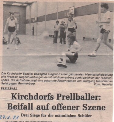 Foto des Albums: Prellball Berichte 1980er (01. 01. 1980)