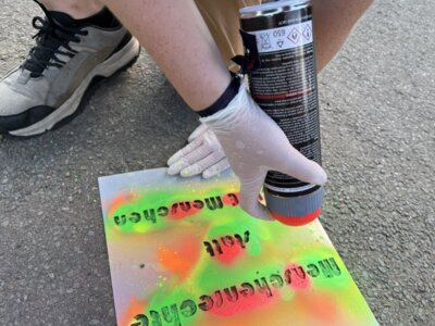 Foto des Albums: Sommerferienaktion: SPRAYEN gegen RECHTS!