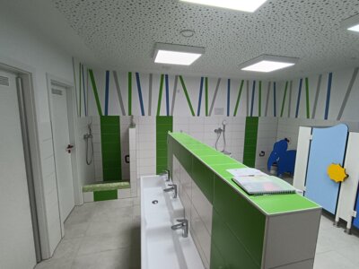 neuer Sanit&auml;rbereich Kita Kranichnest  (Bild vergr&ouml;&szlig;ern)