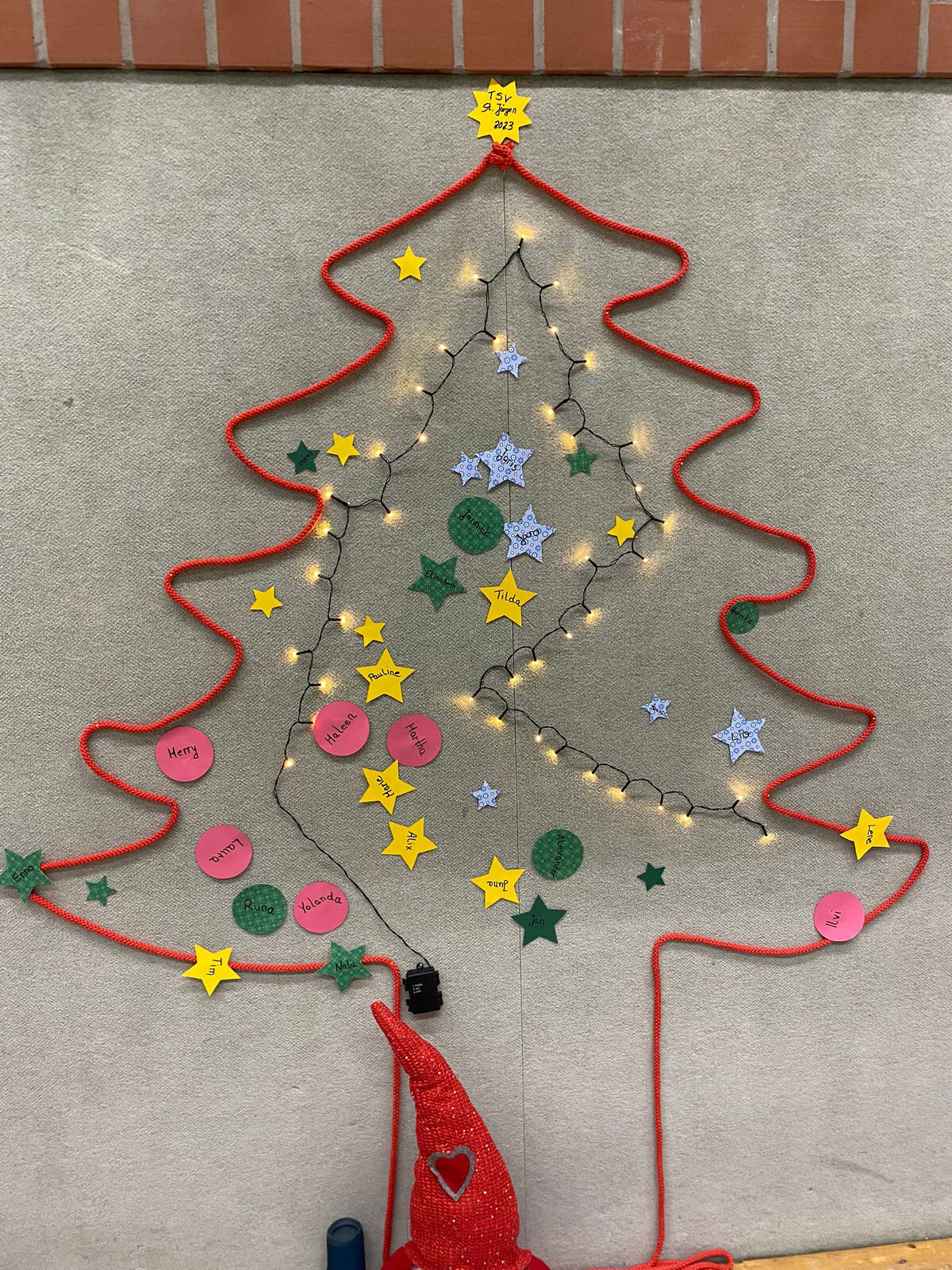 Bild: Der geschmückte Weihnachtsbaum