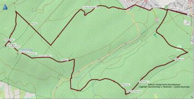 Wanderroute 14,6 km  (Bild vergr&ouml;&szlig;ern)