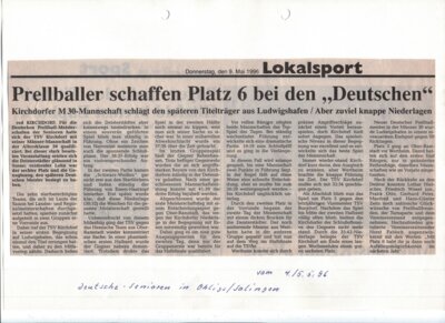 Foto des Albums: Prellballberichte 1995 - 1999 (01. 01. 1995)