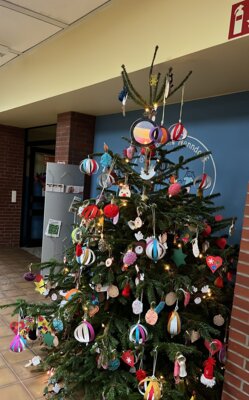 Weihnachtsbaum in der Aula 