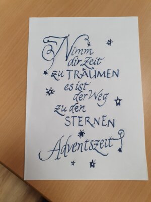 AG Kalligraphie: Zur Weihnachtszeit 