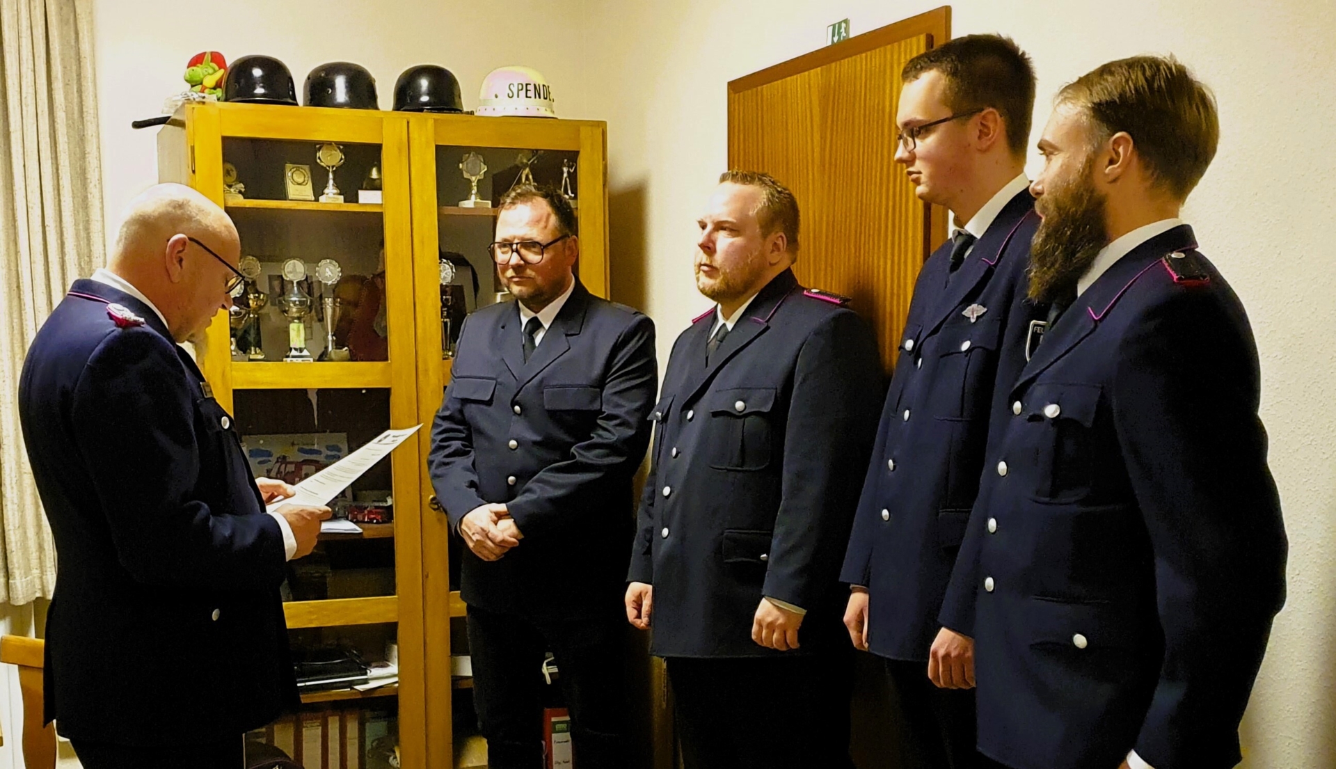 Bild: Aufnahme in die FF Stocksee