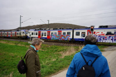 S-Bahn vor Kaliberg  (Bild vergr&ouml;&szlig;ern)